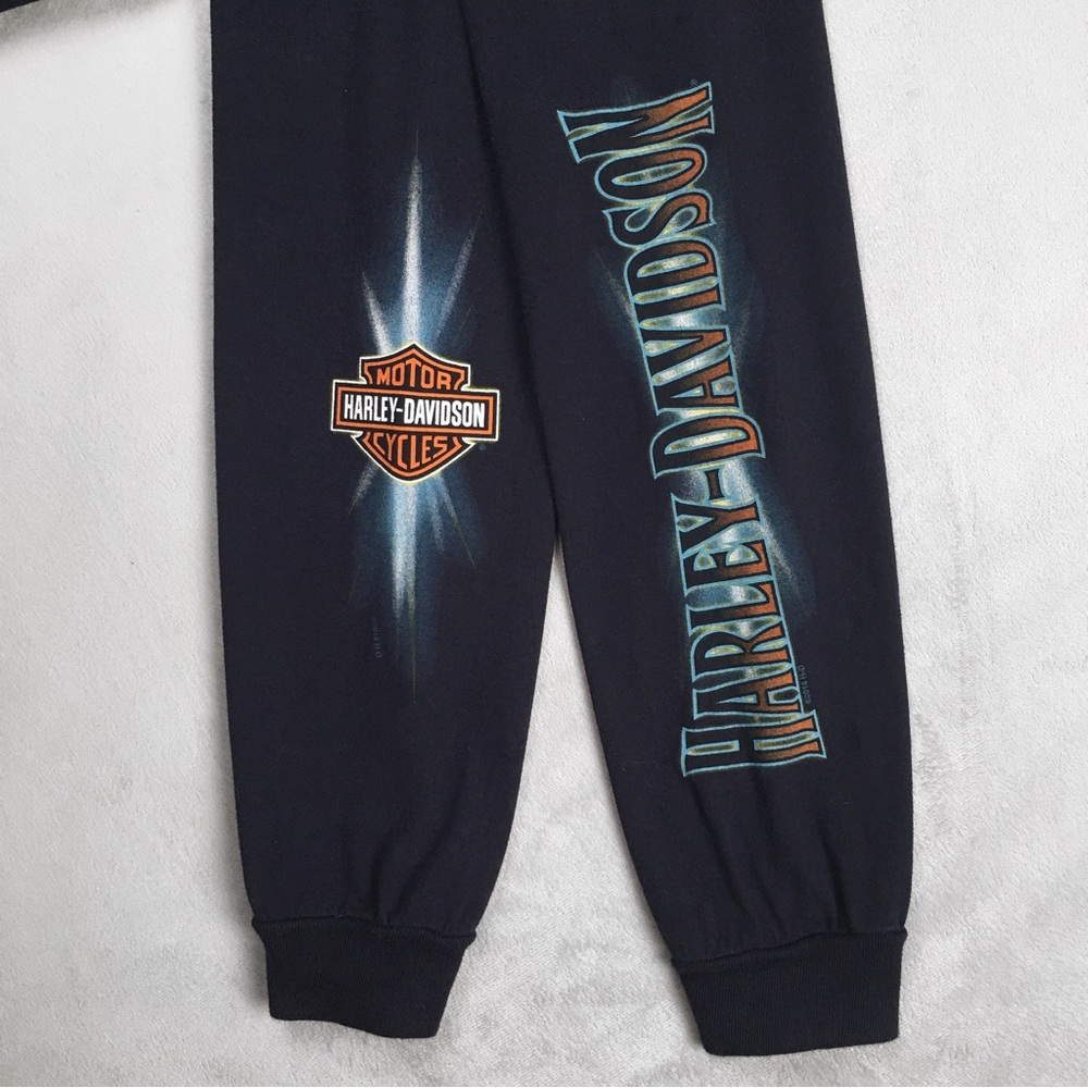 Harley Davidson Long Sleeve Graphic Shirt Navy Blue XXL 2XL Halloween Horror - Picture 11 of 16
